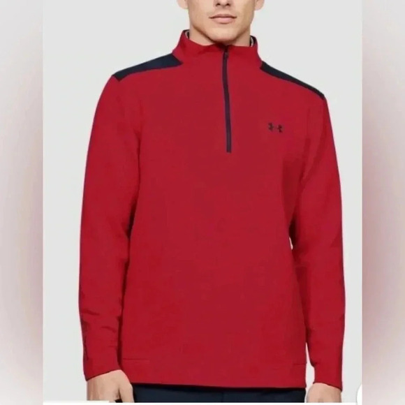 Men’s Under Armour Storm Playoff 1/2 Zip Long Sleeve Shirt Size Large EUC - Picture 1 of 9